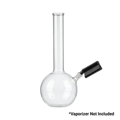 Utillian 850 Wasserpfeifen-Adapter an einem transparenten Glas-Bubbler befestigt (Vaporizer nicht enthalten)