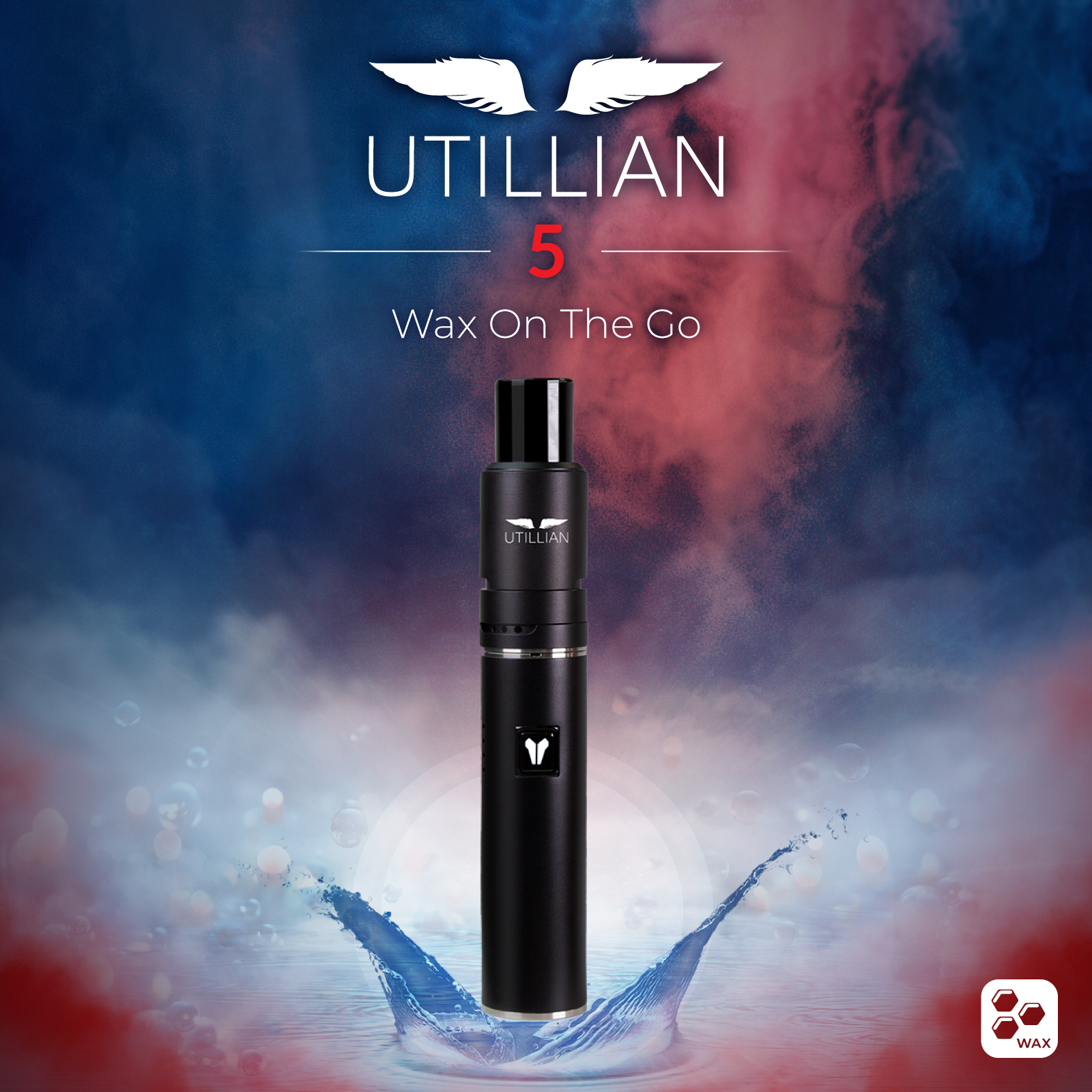 Utillian 5 in Titan, Schwarz, Gunmetal in den Wolken